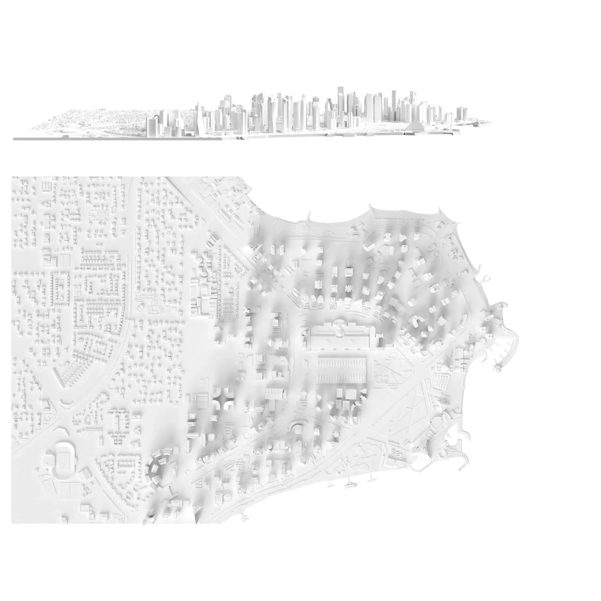Doha GRAND 3D city model - CITYFRAMES